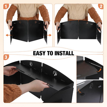 Redcamp durable shelf with triple-side buckles keeps essentials within reach.