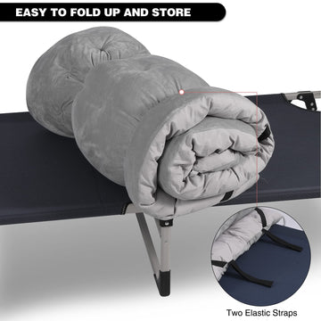 REDCAMP lightweight cot pad weighs about 4 pounds for easy backpacking.