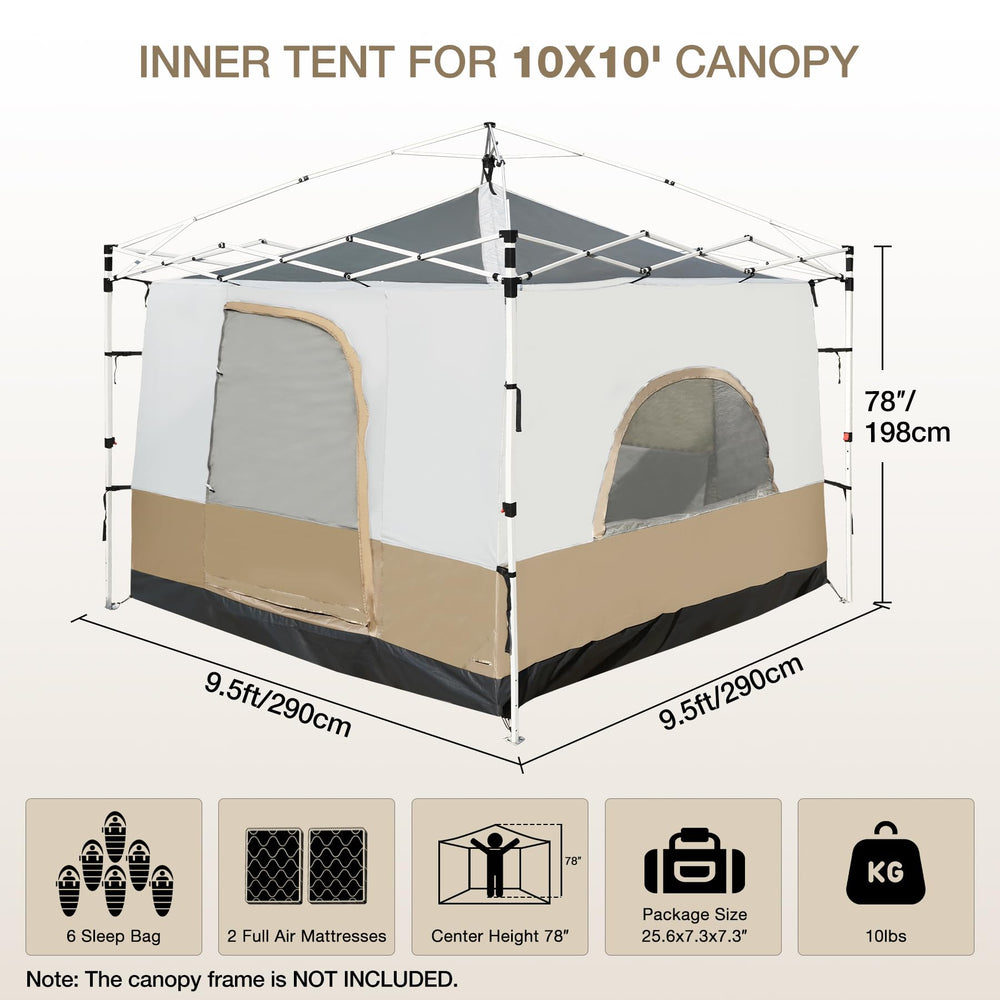 RedCAMP canopy-conversion-10x20-porch highlights extra porch area for added space.