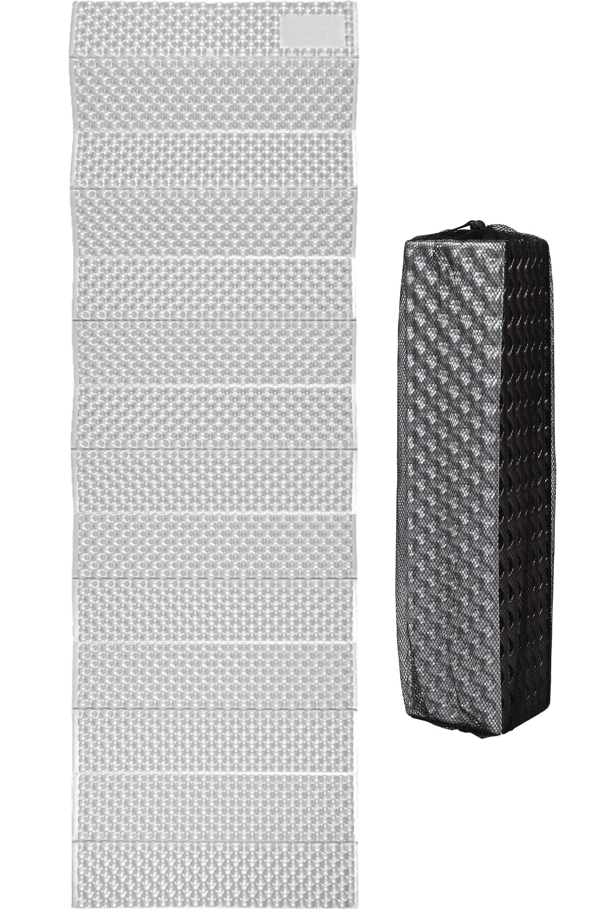 REDCAMP closed-cell foam sleeping pad folded compactly for backpacking
