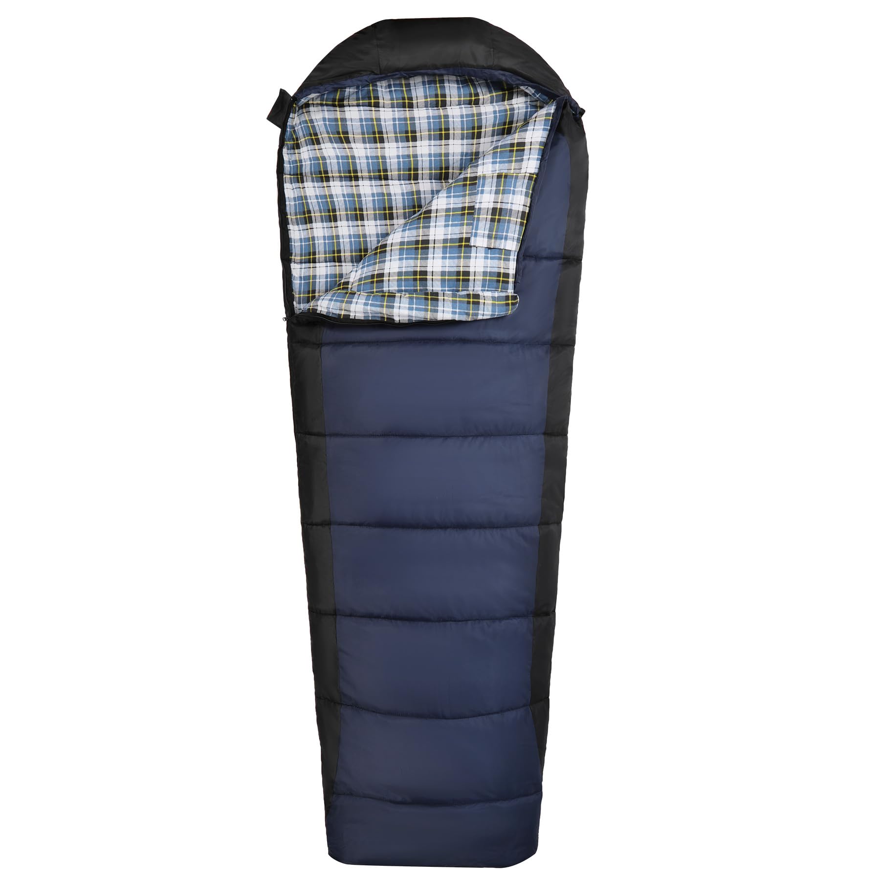 Redcamp cold-weather mummy sleeping bag full view for all-night warmth on winter trips.