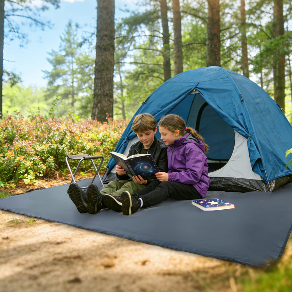 REDCAMP compact tarp packed into its drawstring pouch for travel