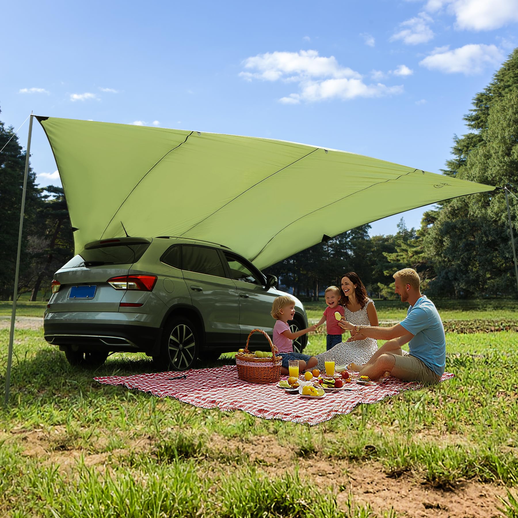 REDCAMP complete kit includes all essentials for immediate car camping.