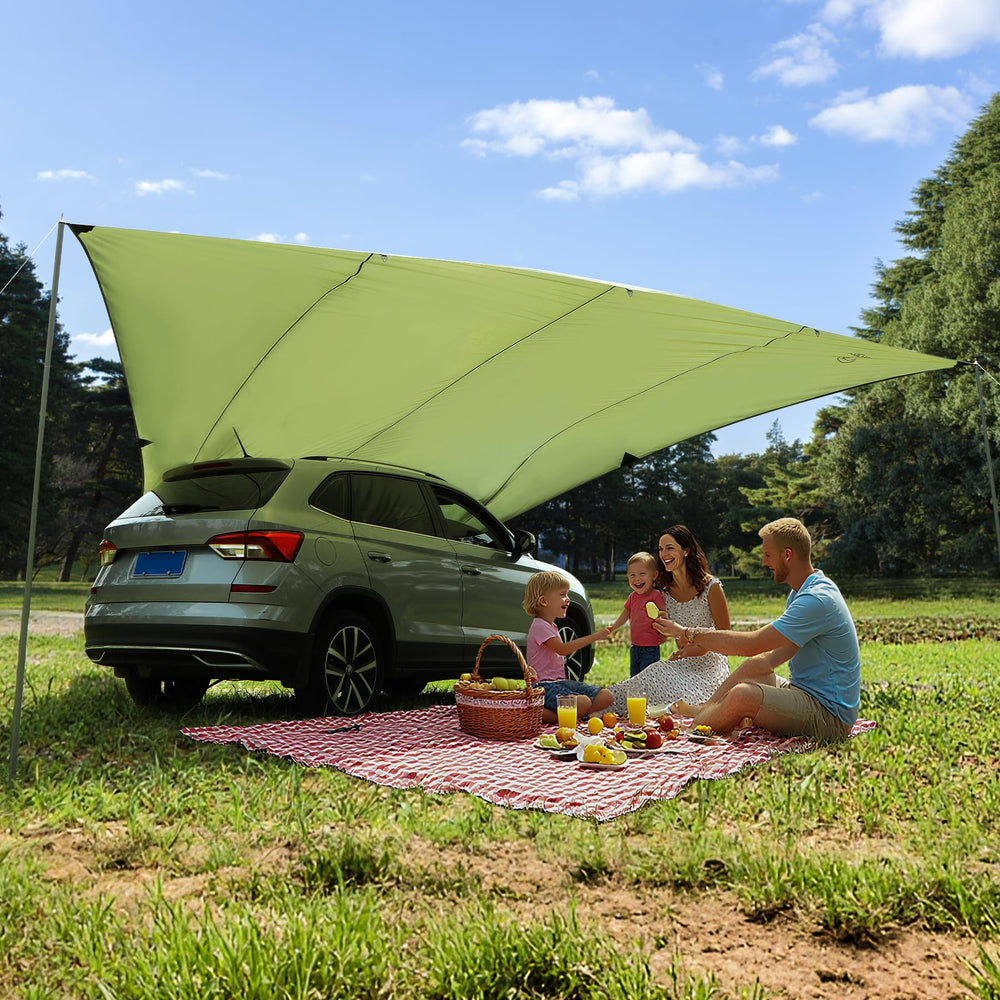 REDCAMP complete kit includes all essentials for immediate car camping.
