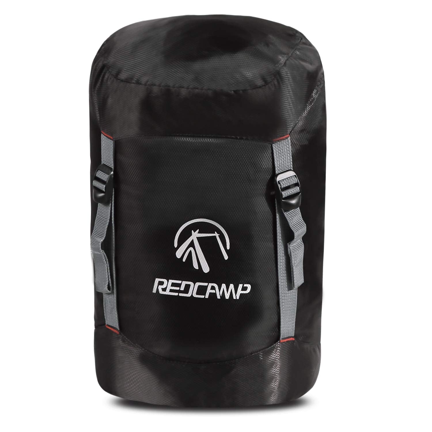 REDCAMP 40L compression sack packed with gear for efficient travel storage