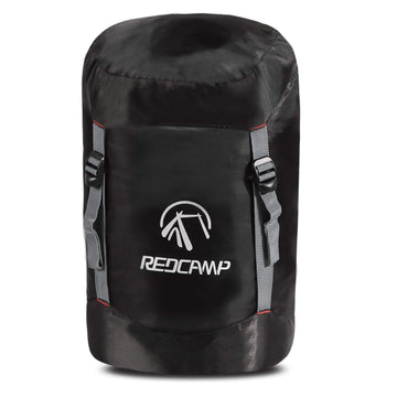 REDCAMP 40L compression sack packed with gear for efficient travel storage