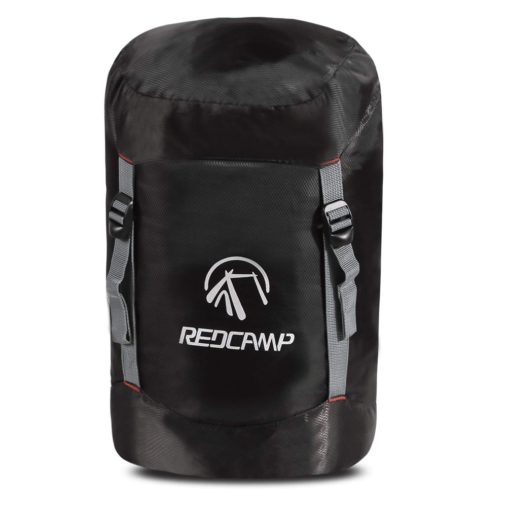 REDCAMP 40L compression sack packed with gear for efficient travel storage