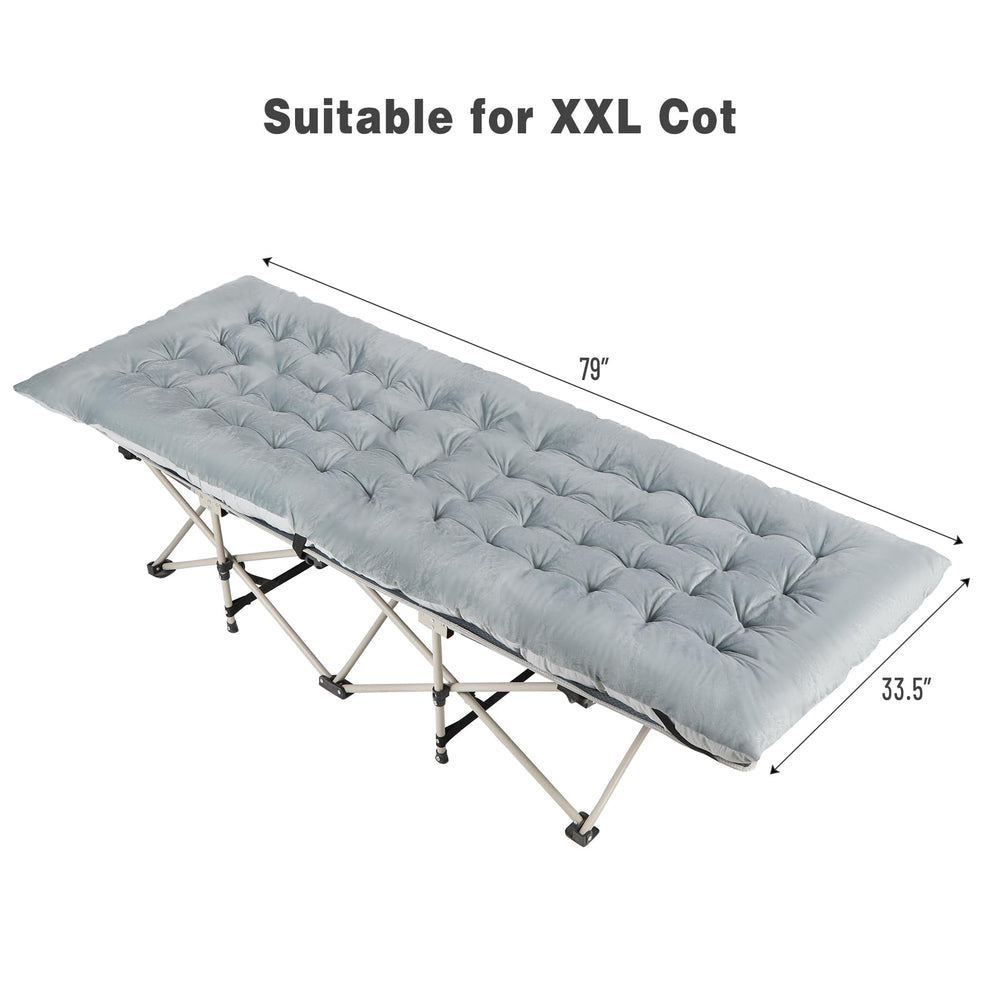 REDCAMP cot pad pearl cotton filling provides cushioned support
