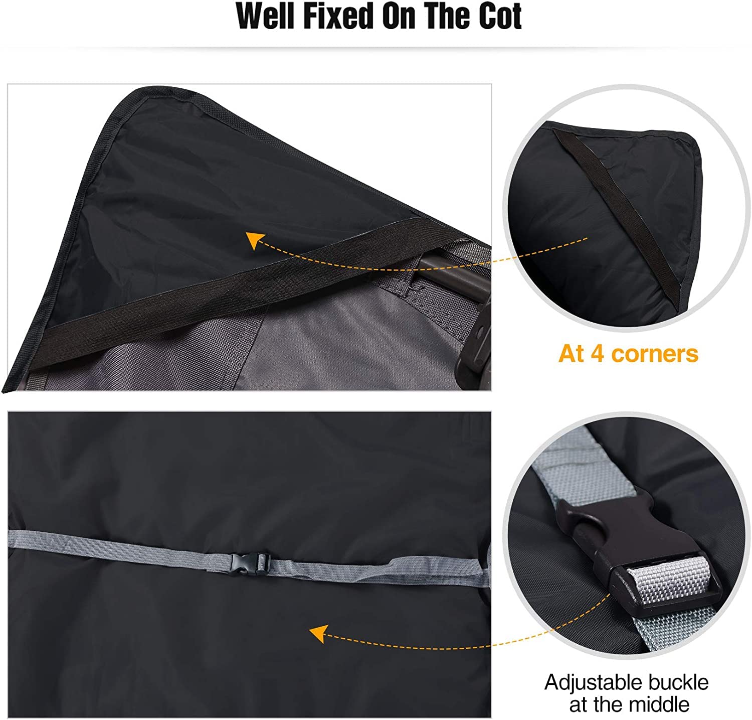 Redcamp cot pad waterproof bottom keeps you dry during outdoor rests
