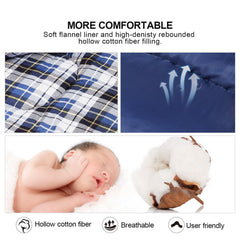 RedCAMP cotton flannel liner close-up, soft texture enhances night-time comfort.