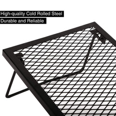 REDCAMP diamond mesh grill close up highlighting heat flow design for even cooking