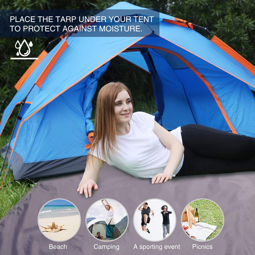REDCAMP tarp with drawstring pouch for convenient transport