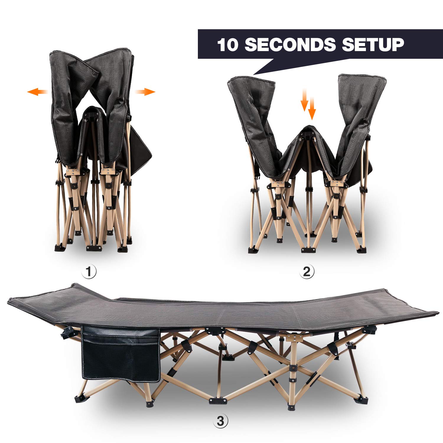 REDCAMP dual-layer fabric enhances durability and comfort during use
