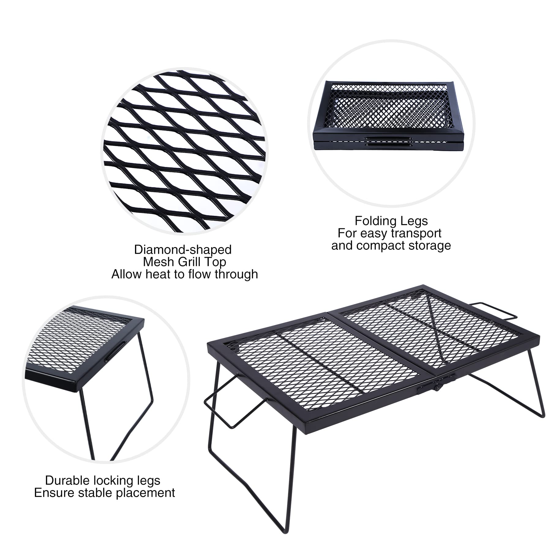 Redcamp durable steel construction ensures lasting performance on rugged trips.