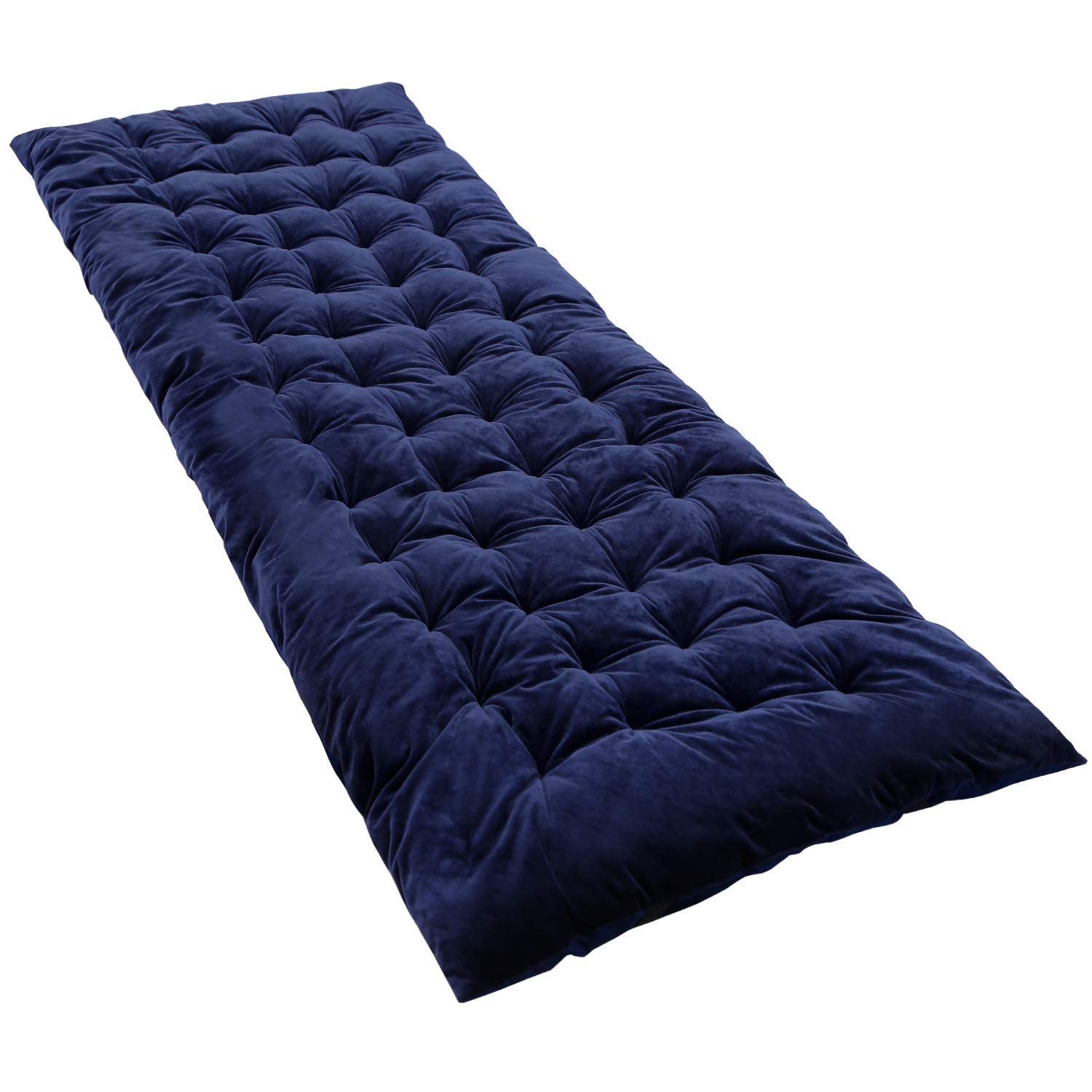 Redcamp extra thick cot pad blue 75x30 folded in carry bag for travel comfort