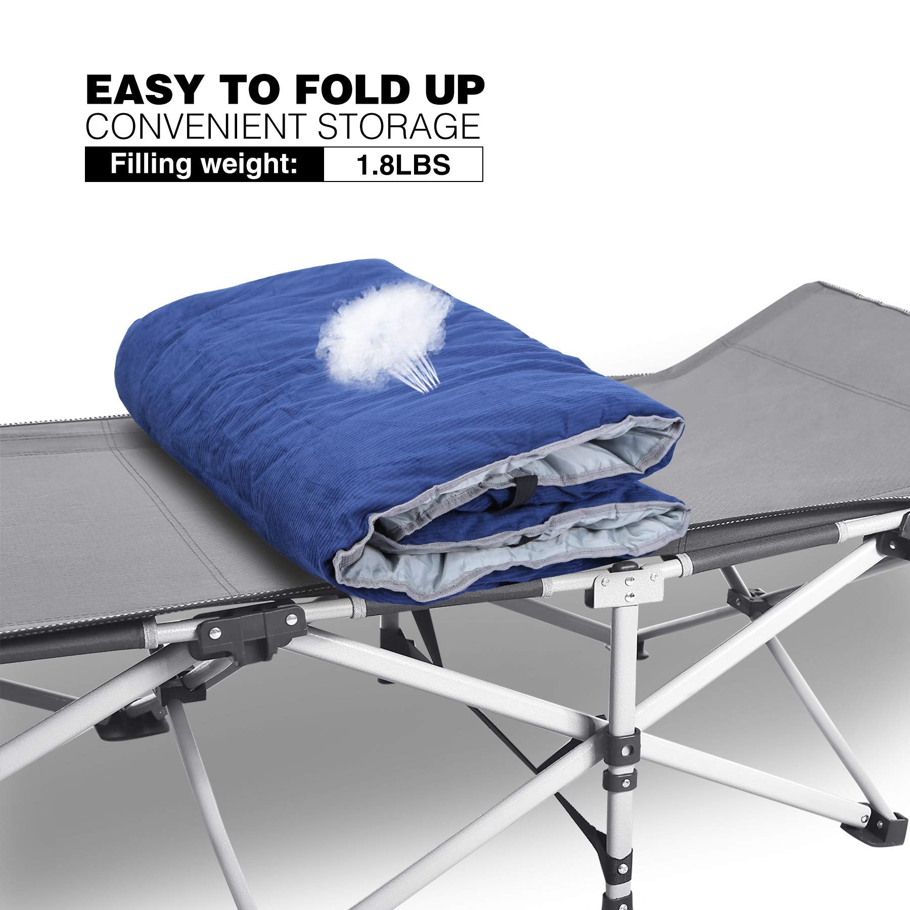 Redcamp cot pad designed to fit most cots for versatile use.