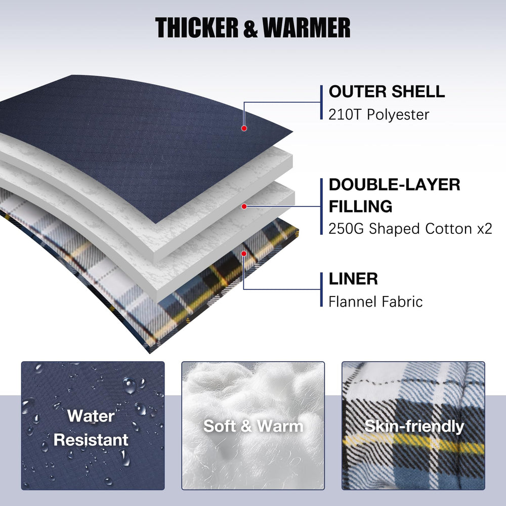 Redcamp flannel lining offers soft, skin-friendly comfort during chilly sleep.
