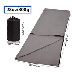 Redcamp fleece liner with full-size zipper for easy entry in/out.