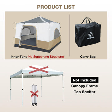 RedCAMP floor-damp-proof describes built-in damp-proof bottom to help sleeping dry.