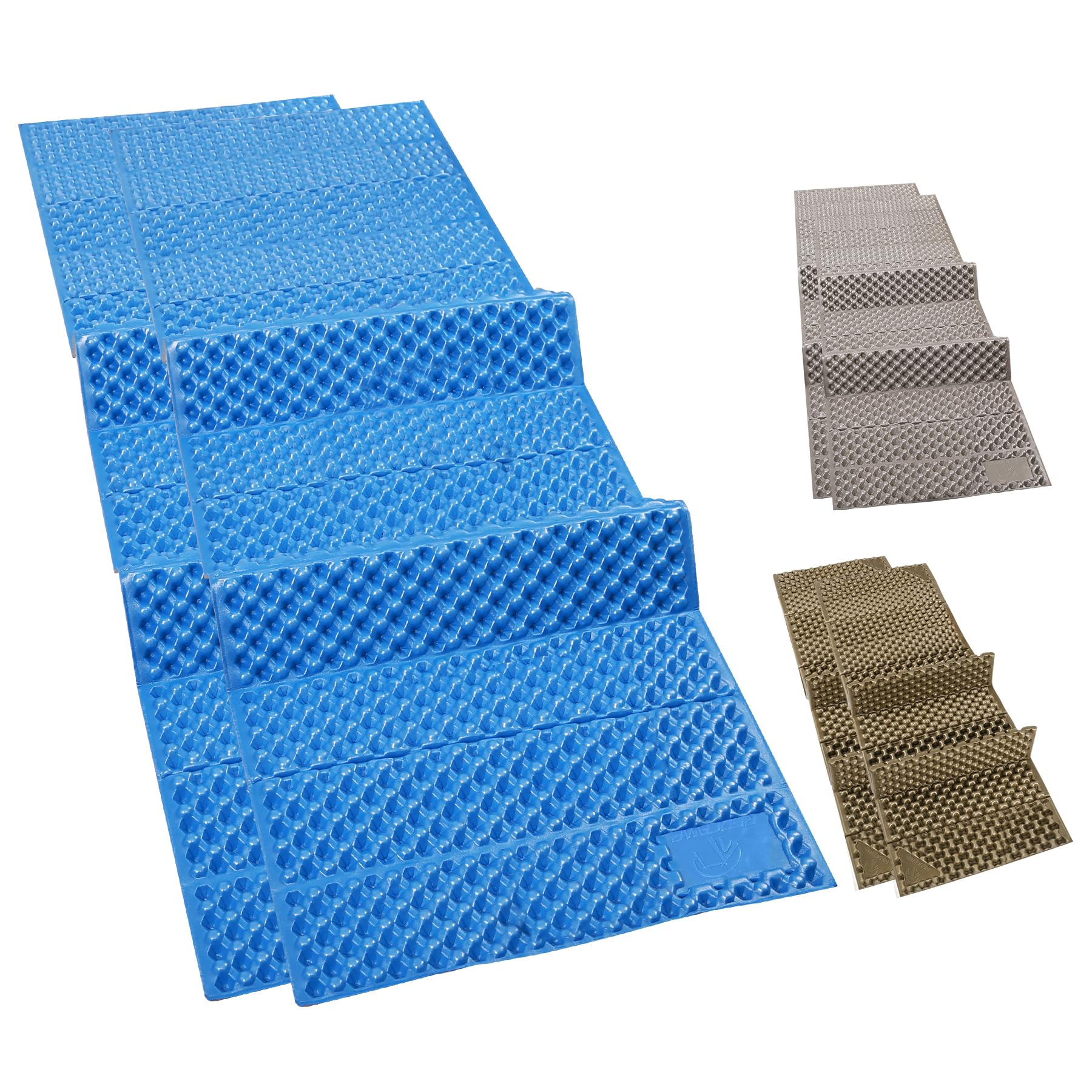 REDCAMP foldable foam camping pad tear-resistant foam withstands rocky ground.