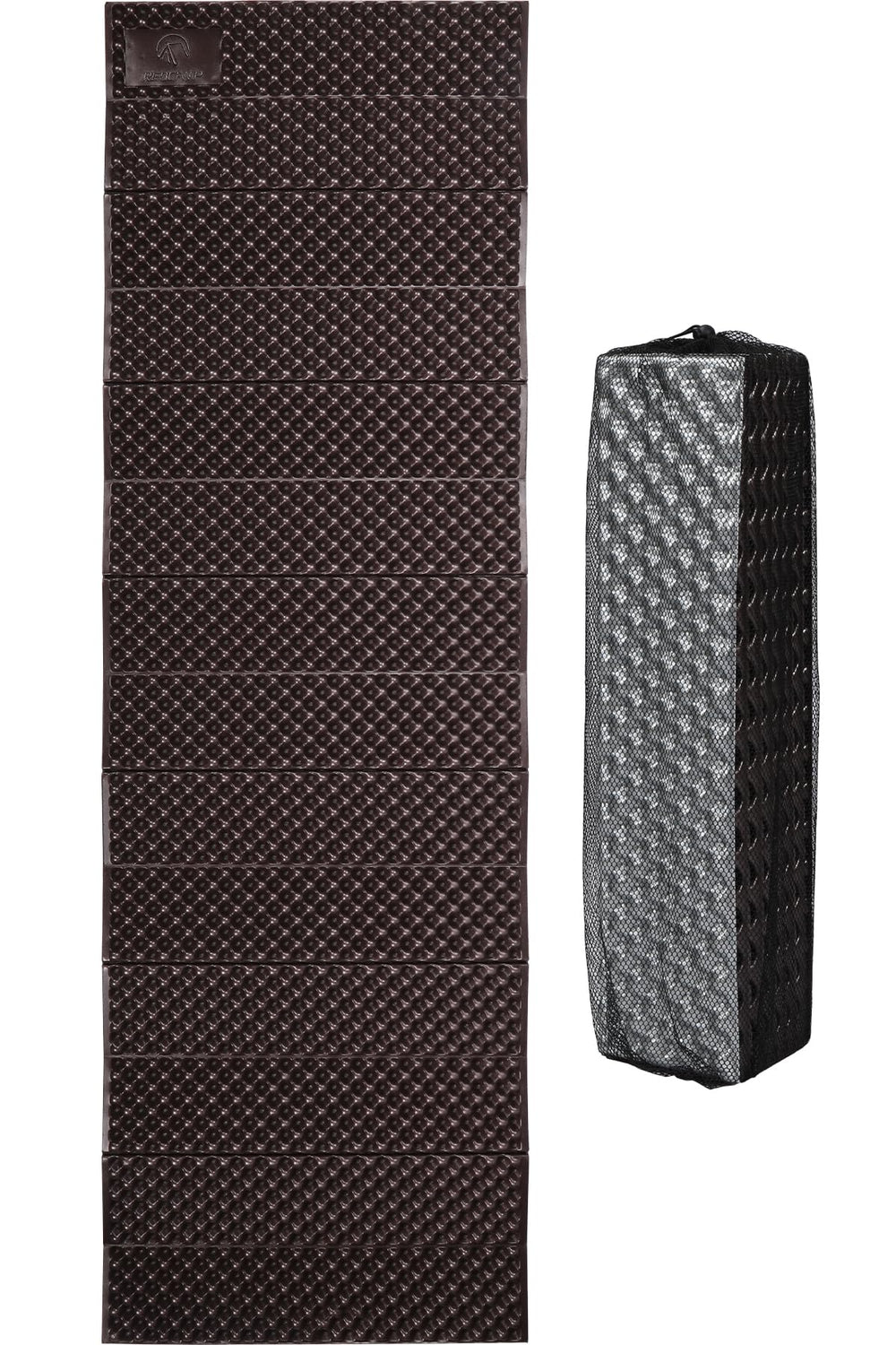 REDCAMP foldable foam camping pad top layer cushions and insulates