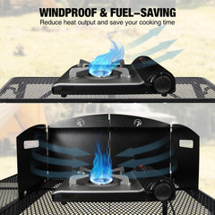 Redcamp folded compact design demonstrates easy packing for backpacks and travel.
