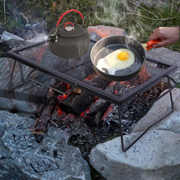 REDCAMP folded compact dimensions illustrating easy portability.