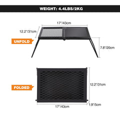 REDCAMP folding grill in storage bag for portable transport.
