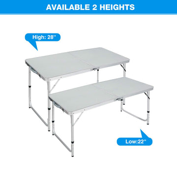 REDCAMP adjustable-legs, height options from 22 to 27 inches
