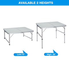 REDCAMP folding camping table carry-handle ensures quick transfer between sites