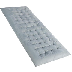 REDCAMP folding cot pad open on a cot for extra thick comfort