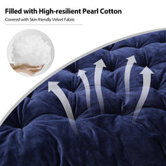 REDCAMP faux rabbit hair-shell cot pad adds luxurious rest.