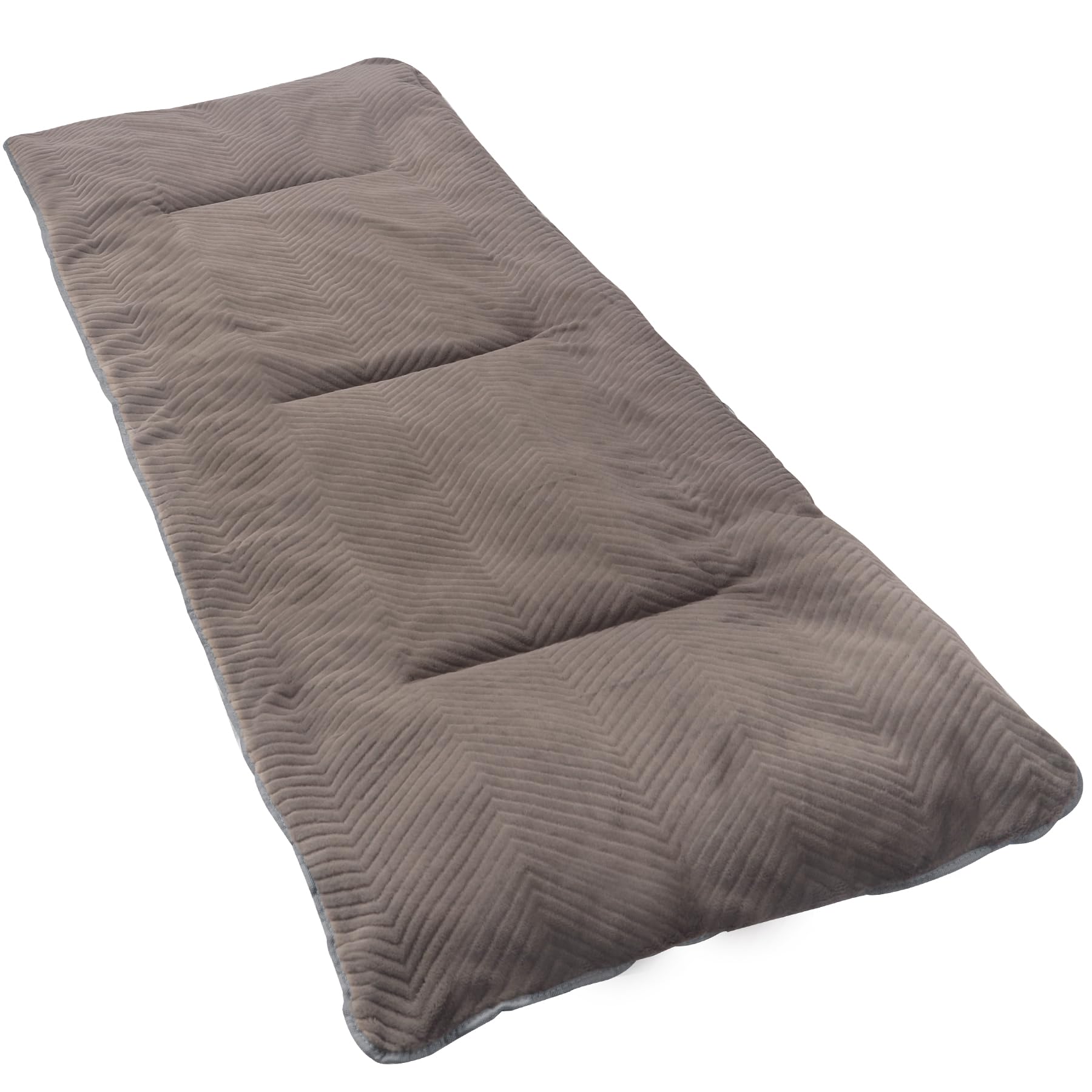 REDCAMP folding cot pad with soft velvet brown shell for cozy outdoor rests.