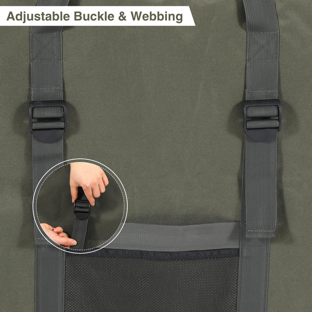 REDCAMP bag dual zippers for smooth access