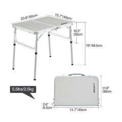 REDCAMP folding table easy-setup demonstrated for quick outdoor gatherings.