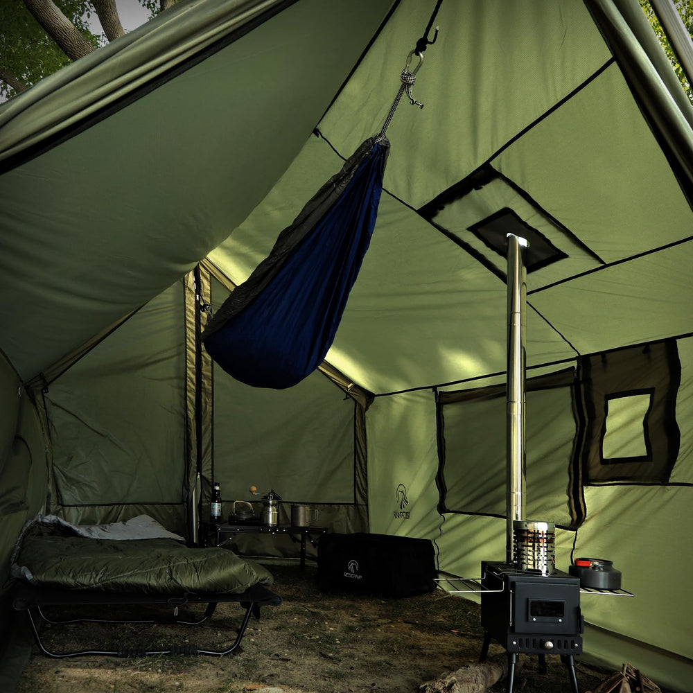 REDCAMP lightweight design aids backpackers with easy transport.