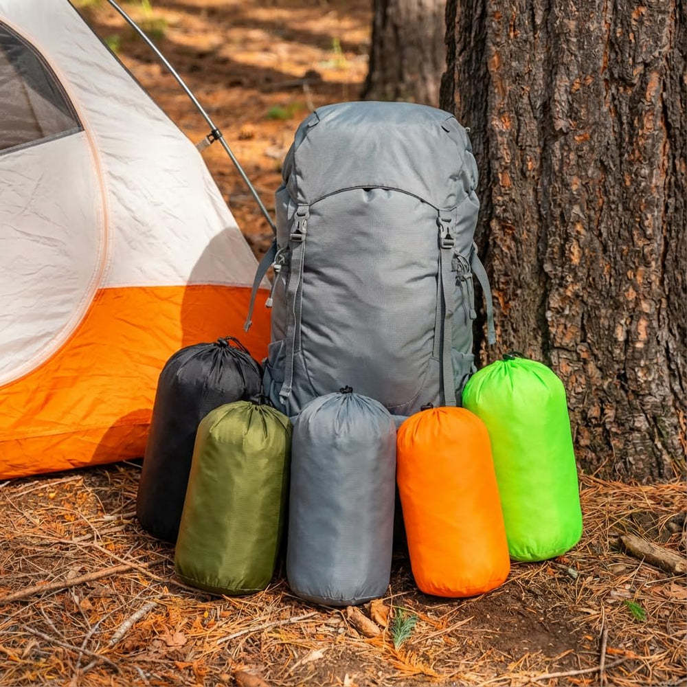 Redcamp compact bags fold flat for efficient indoor storage.