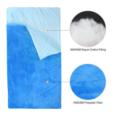 REDCAMP kids sleeping bag blue durable materials support long lasting play
