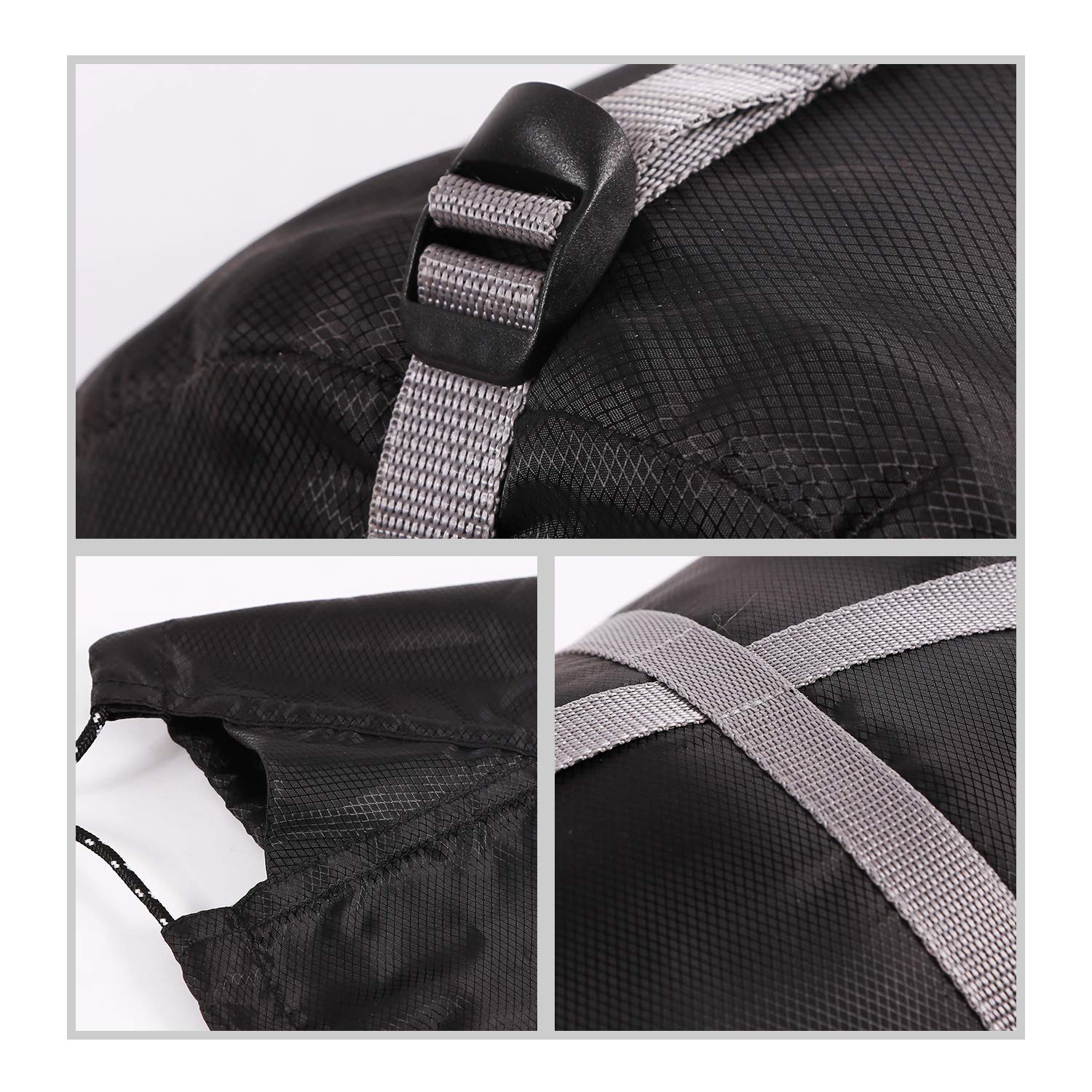 REDCAMP L sleeping bag stuff sack strap system compresses gear for tidy packs.