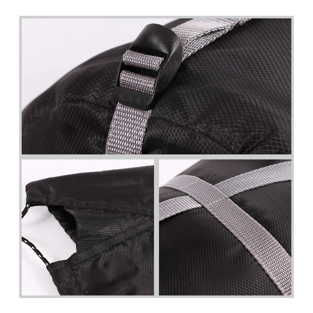 REDCAMP L sleeping bag stuff sack strap system compresses gear for tidy packs.