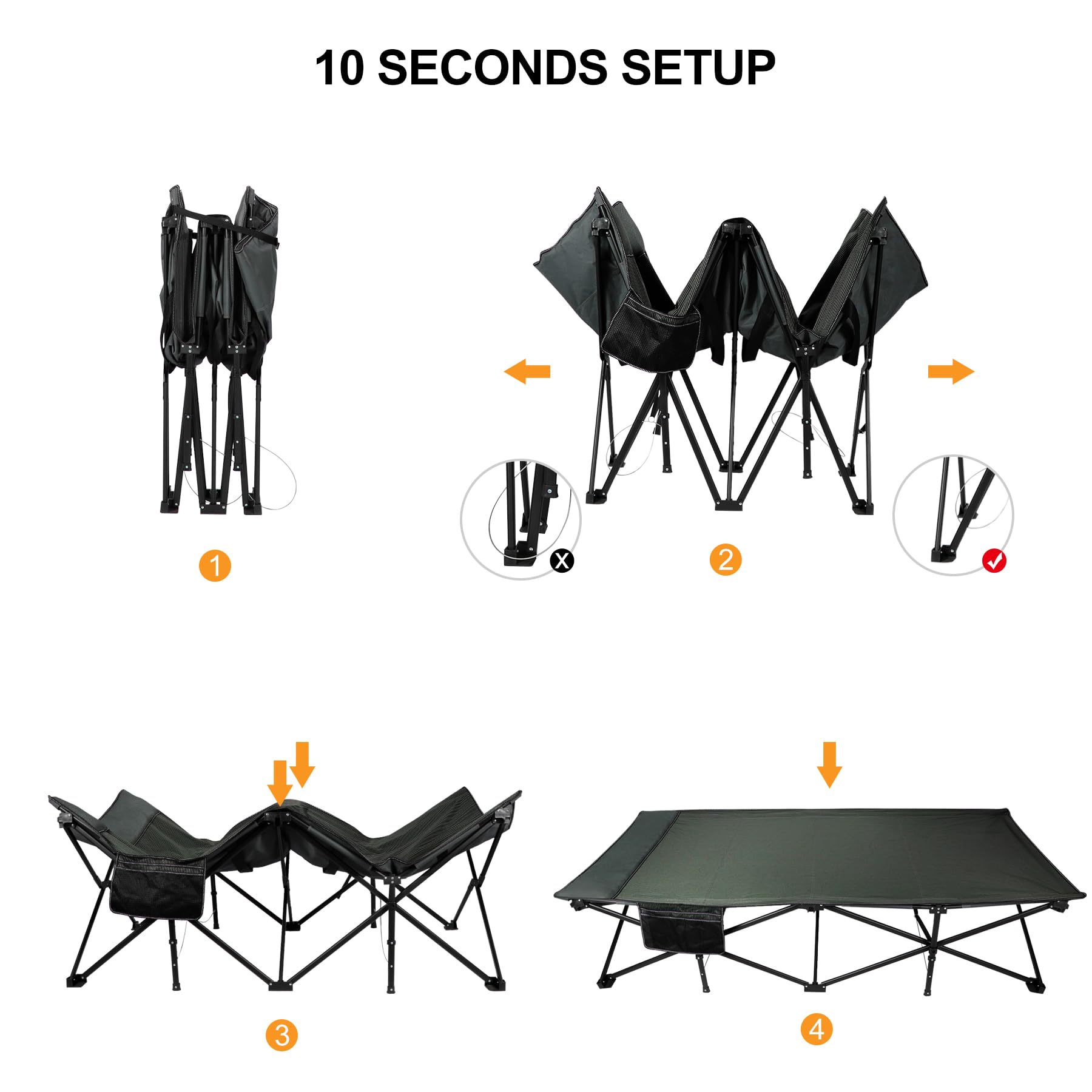 REDCAMP lightweight at 22 lbs for easy transport.