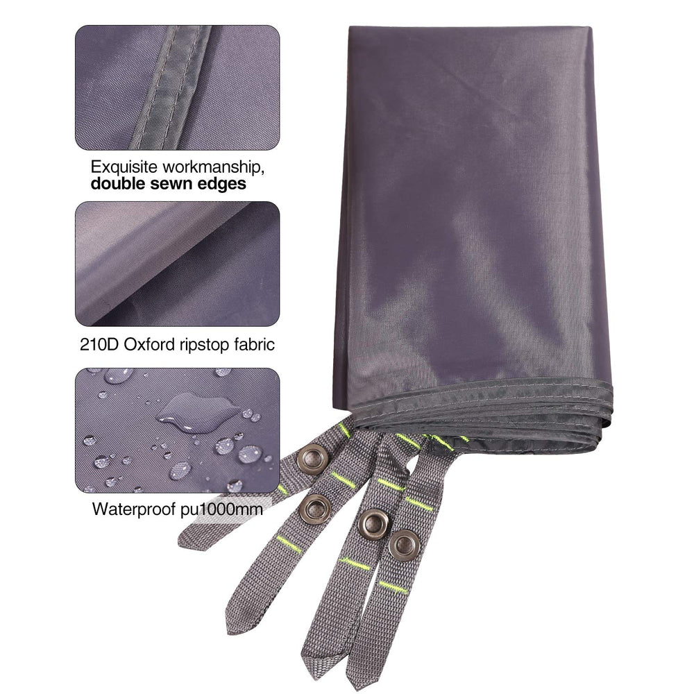 REDCAMP lightweight foldable tarp easily packs into a compact pouch