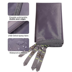 REDCAMP lightweight foldable tarp easily packs into a compact pouch