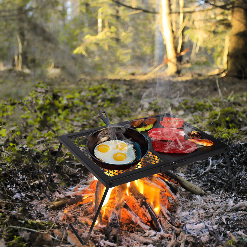REDCAMP multi-purpose outdoor grill suited for camping, hiking, and picnics.