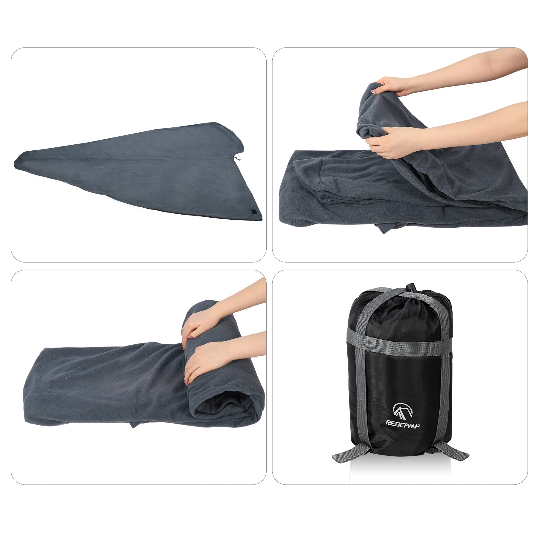 Redcamp liner foot box design provides extra space for feet.