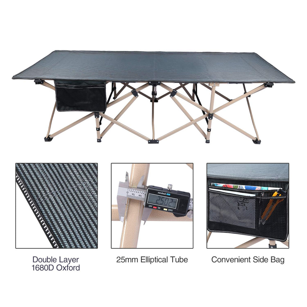 REDCAMP oversized cot doubles as office guest bed or backyard lounge.