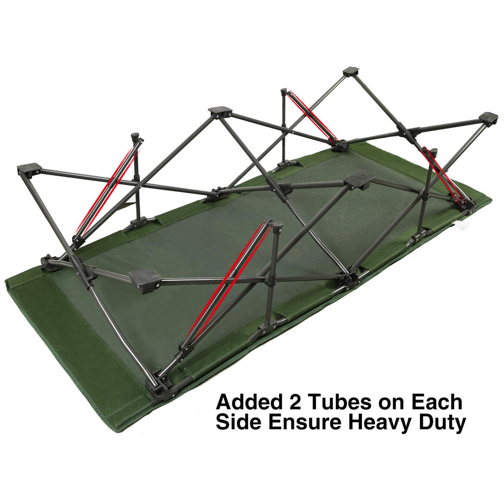 REDCAMP oversized cot green multi-use for camping, office, or guest room