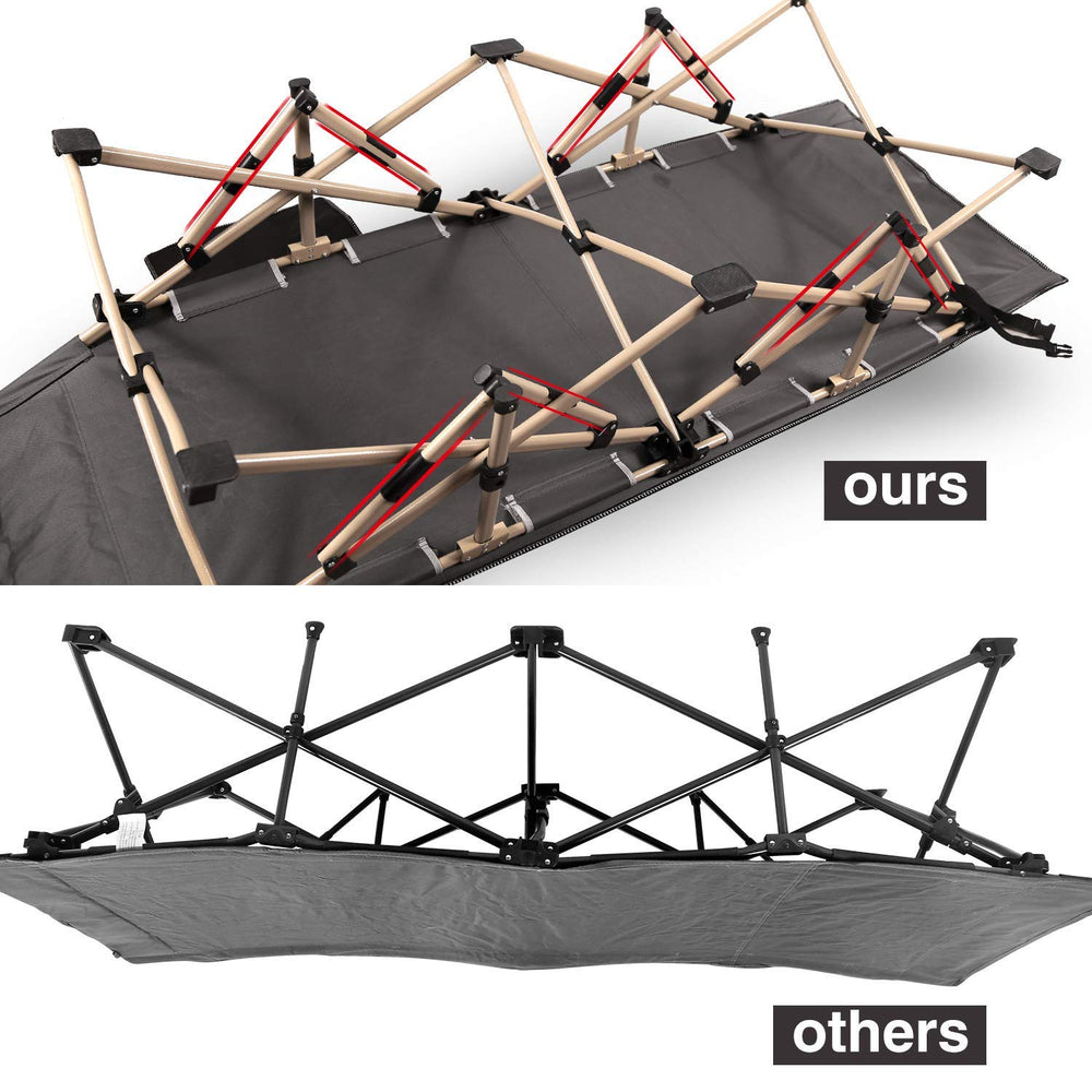 REDCAMP tall design provides spacious sleeping height for tall users