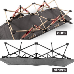 REDCAMP tall design provides spacious sleeping height for tall users