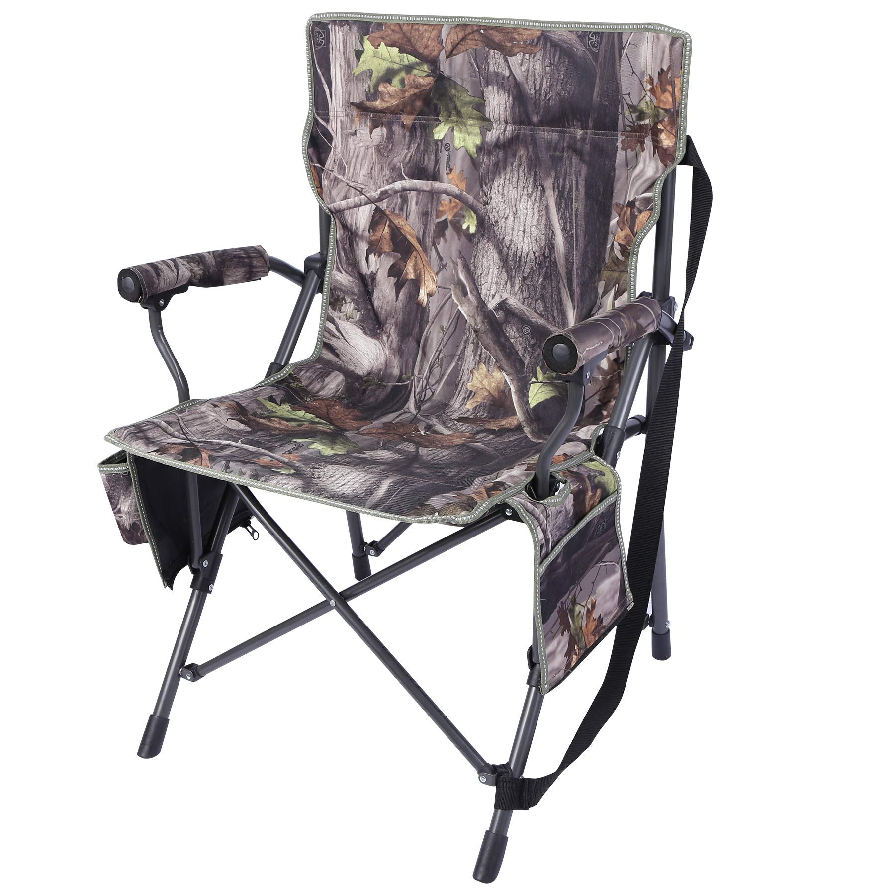 Redcamp oversized hunting chair 360 swivel for all-direction repositioning in blinds